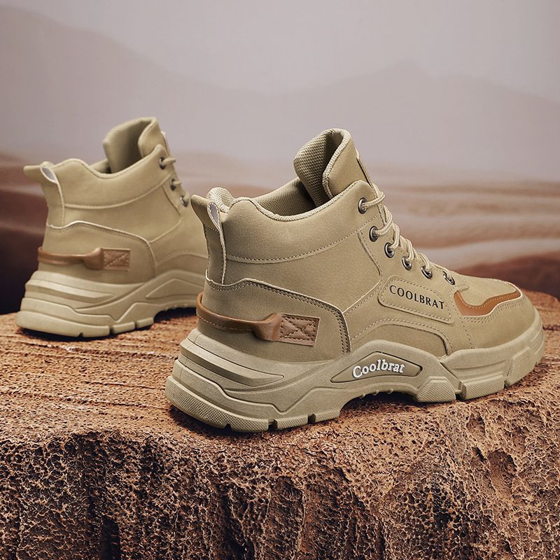 Damen robuste Schnürstiefel mit gepolsterter Innensohle Drune
