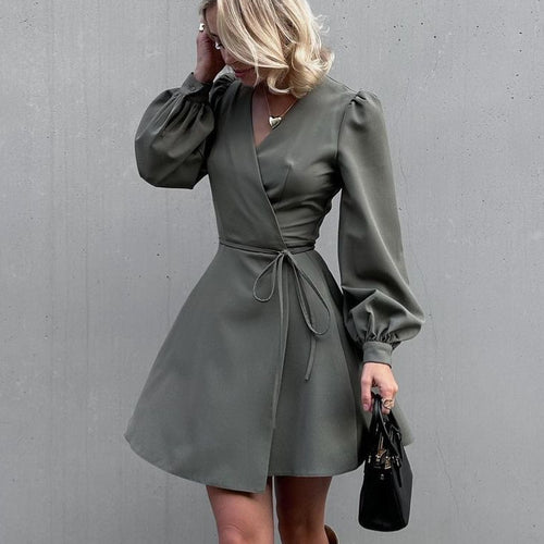 Damen Wickelkleid Drune