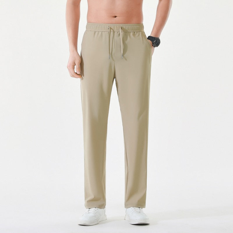 Herren Relaxed-Performance-Freizeithose mit elastischem Tunnelzug, schnell trocknendem Stretch & geradem Bein Drune