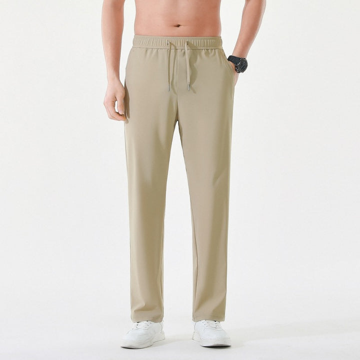 Herren Relaxed-Performance-Freizeithose mit elastischem Tunnelzug, schnell trocknendem Stretch & geradem Bein Drune