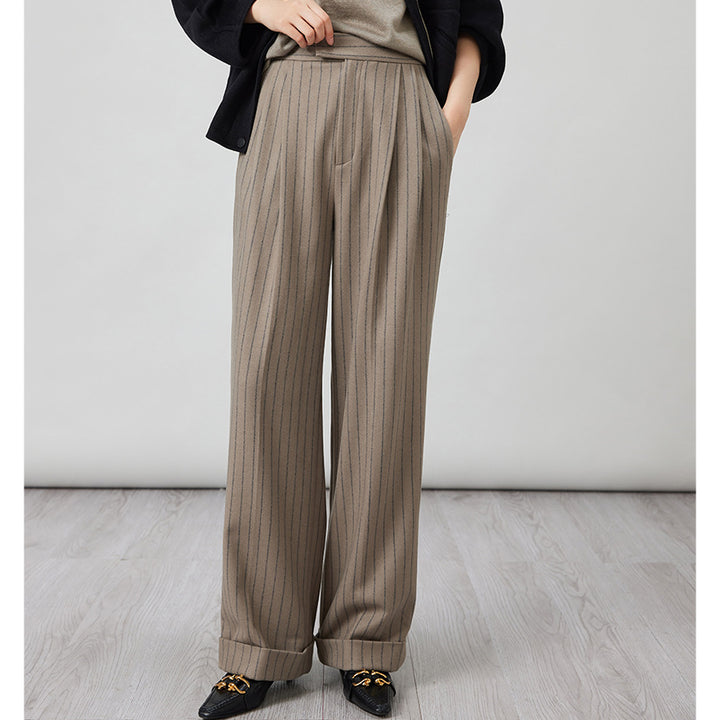 Damen Oversize Wollmantel im Clean‑Cut‑Design mit Reverskragen und verdeckter Knopfleiste Drune