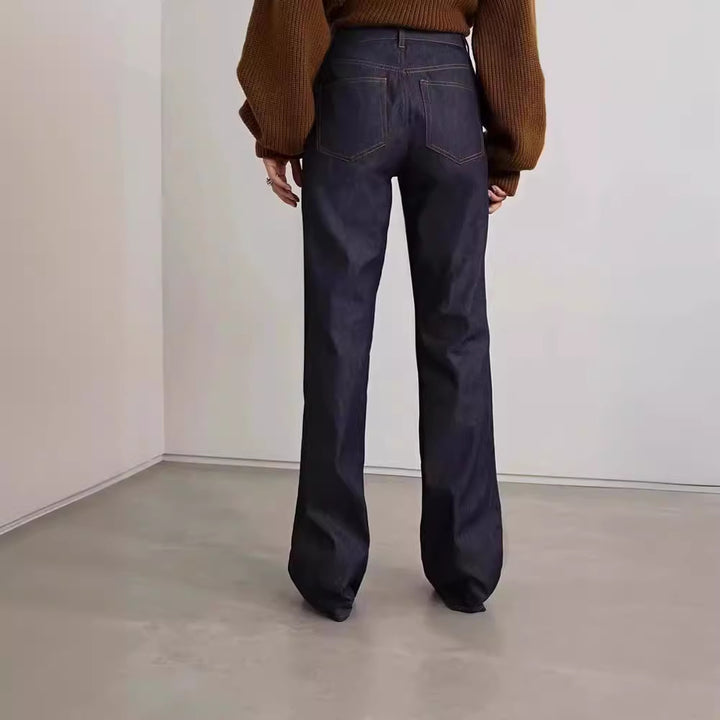 Damen Hoch geschnittene weite Jeans Drune