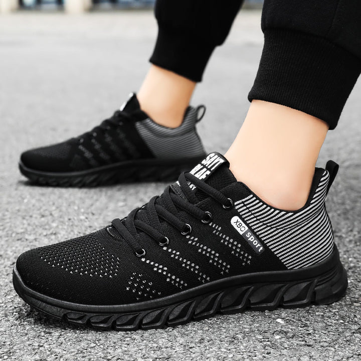 Damen Sportliche Sneakers mit atmungsaktiver Mesh-Oberfläche und rutschfester Sohle Drune