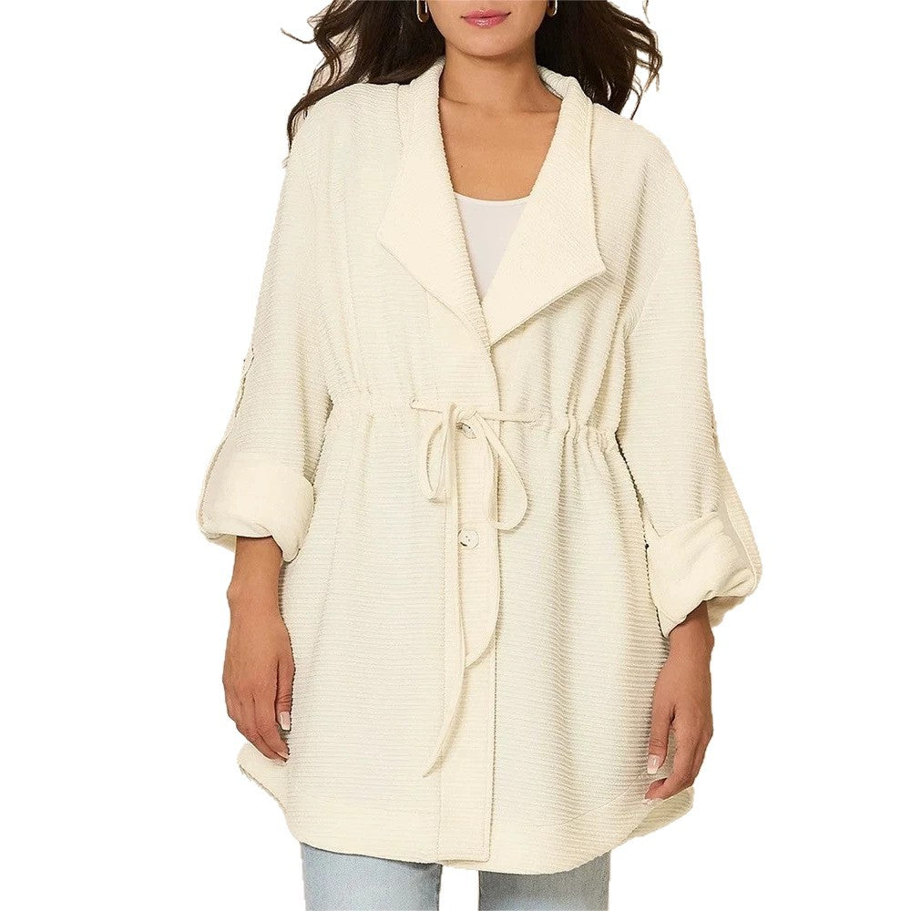 Damen Lässige und elegante Longcardigan Drune