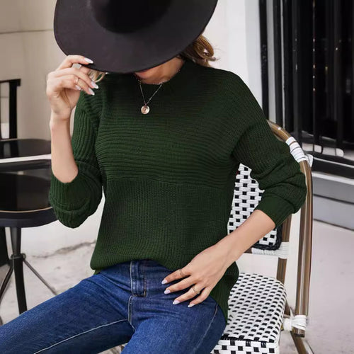 Damen Grobstrick Pullover mit lässigem Schnitt und atmungsaktiver Textur Drune