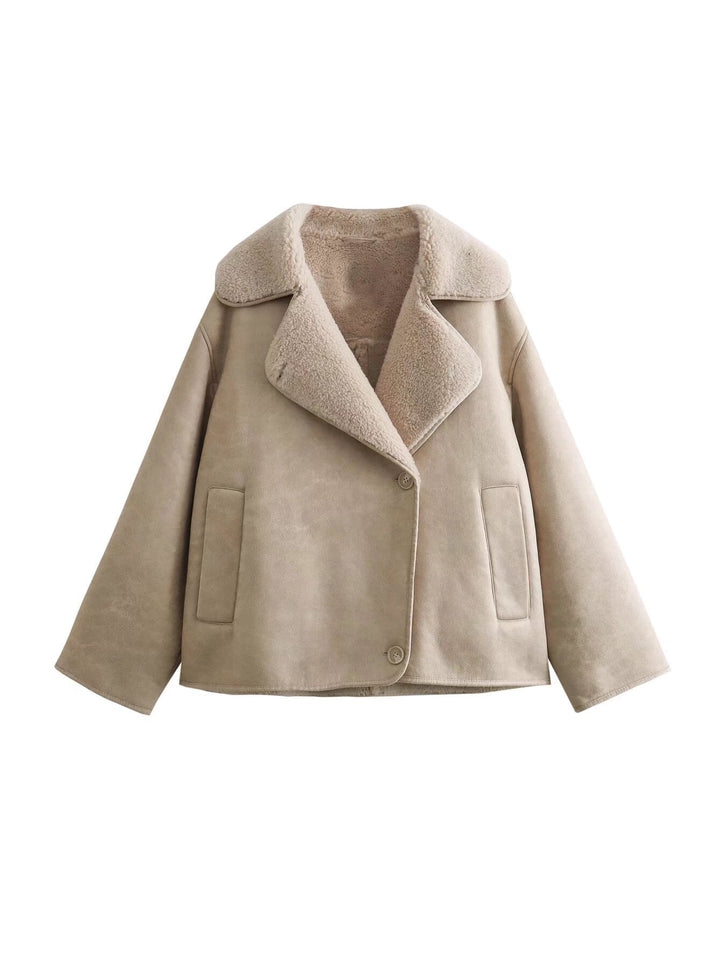 Drune | Klassische Kurze Lederjacke Damen