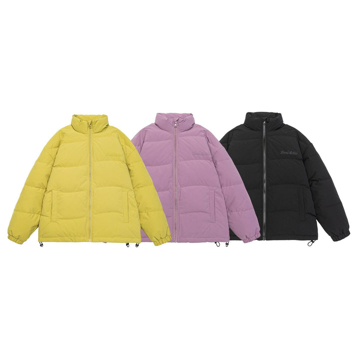 Damen Boxy Stepp-Pufferjacke mit hohem Stehkragen, Tunnelzug und elastischen Bündchen Drune