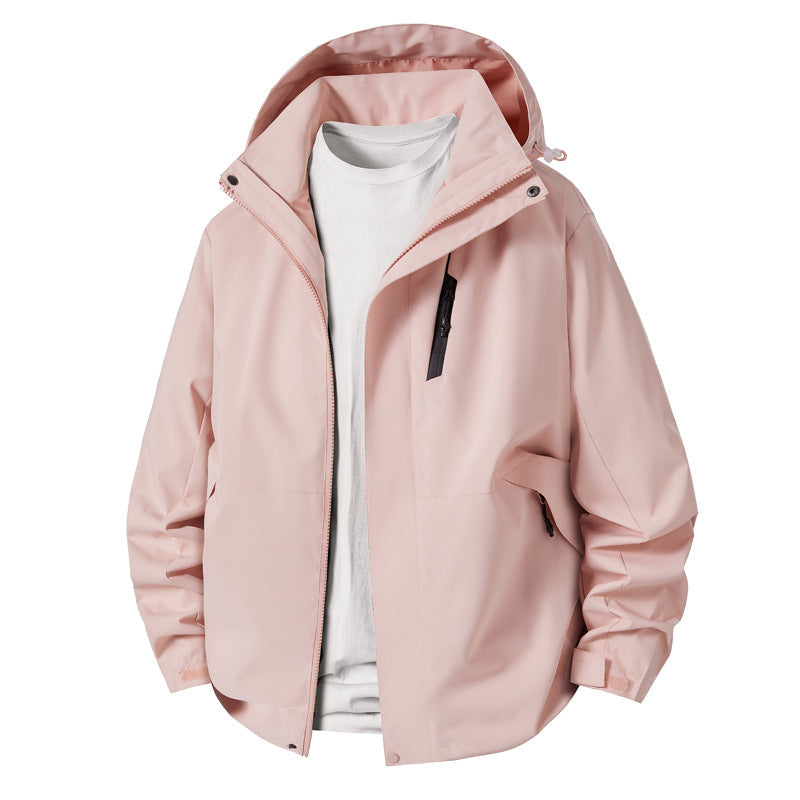 Herren technische Übergangsjacke mit verstellbarem Kapuzenrand Drune