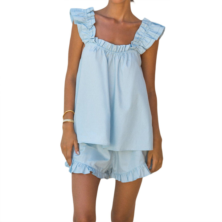 Damen lässiger Sommer-Pyjama-Set Drune