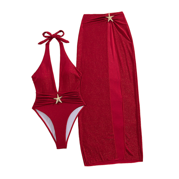 Damen Badeanzug und Strandrock Drune