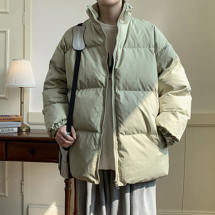 Unisex Oversize Steppjacke mit hohem Stehkragen und Thermofutter Drune