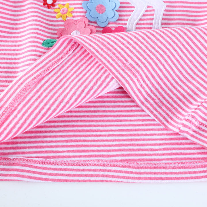 Mädchen T-Shirt mit zauberhaftem Einhorn-Motiv und Rüschendetail Drune