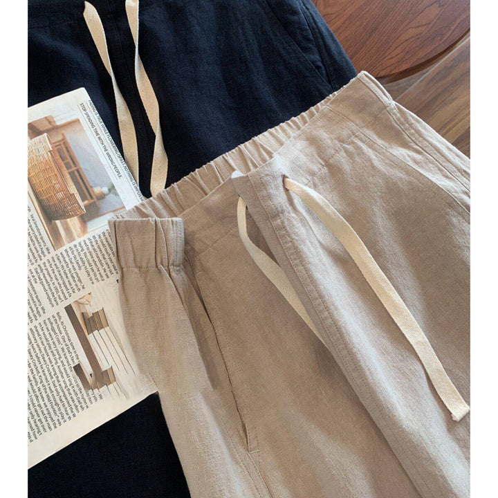 Damen Legere Leinenbluse Drune