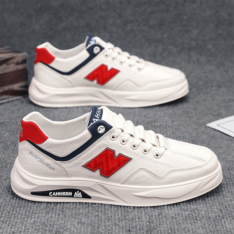 Herren Voluminöse Casual-Sneaker mit strukturiertem Kunstleder, kontrastierten Overlays und gedämpfter Plateau-Sohle Drune