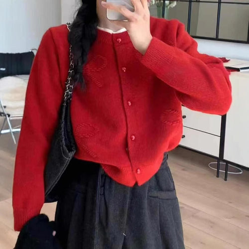 Damen gemütliche Strickjacke mit kurzen Ärmeln und hochwertigen Knopfdetails Drune