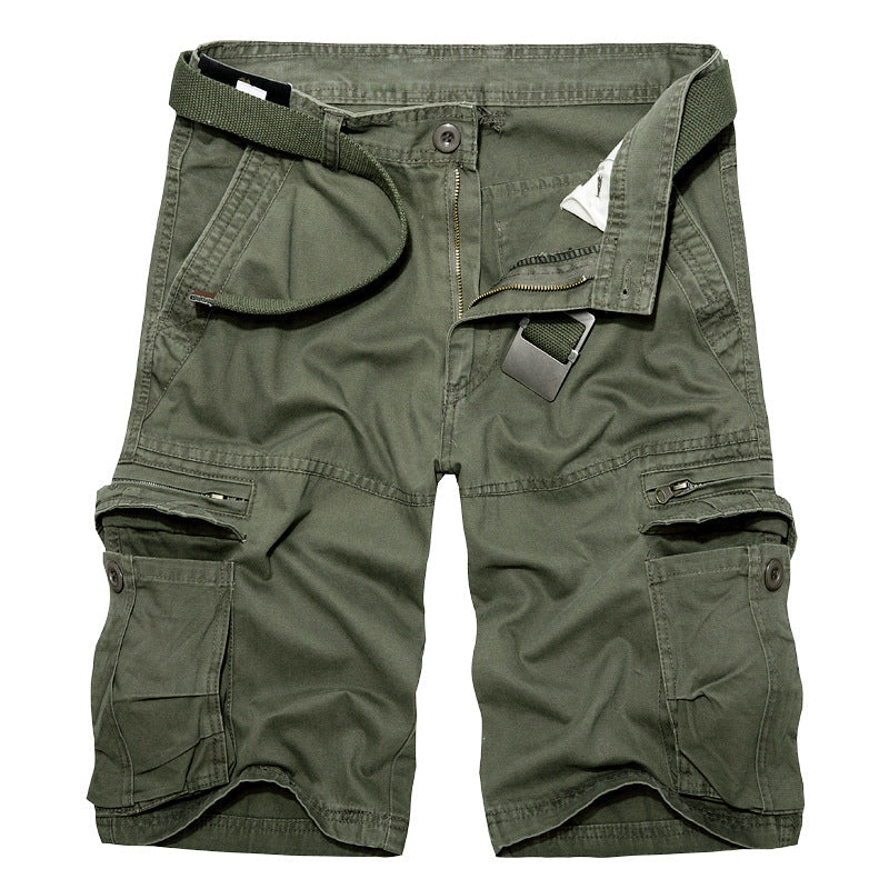 Herren Cargo-Shorts mit multifunktionalen Taschen und verstellbarem Gürtel Drune