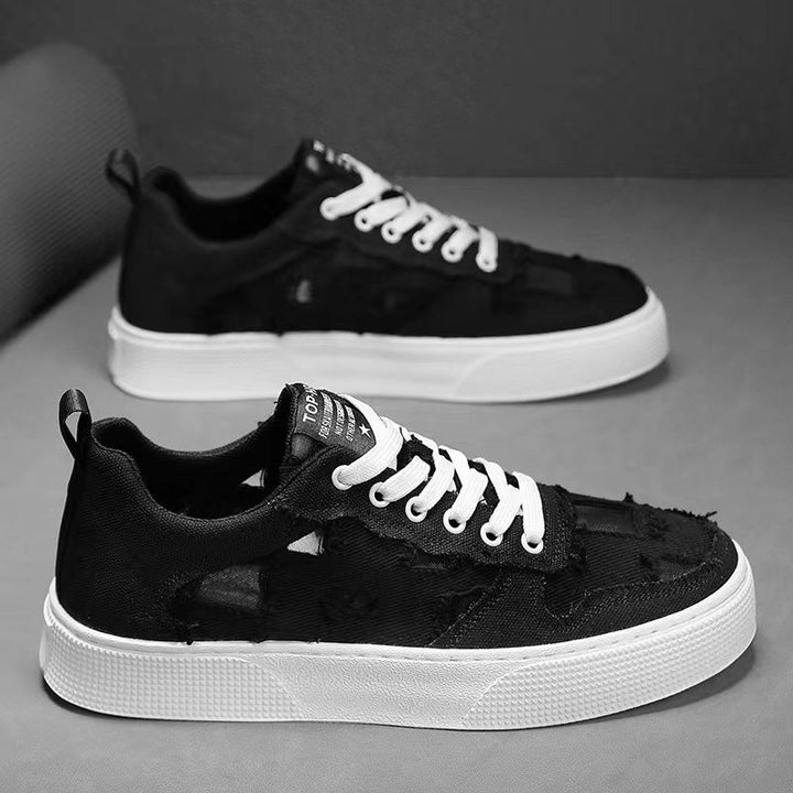 Damen modische Sneaker mit trendiger Distressed-Optik und strapazierfähigem Obermaterial Drune