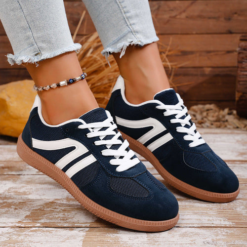 Damen Sportliche Sneakers aus hochwertigem Wildleder mit atmungsaktiver Sohle Drune