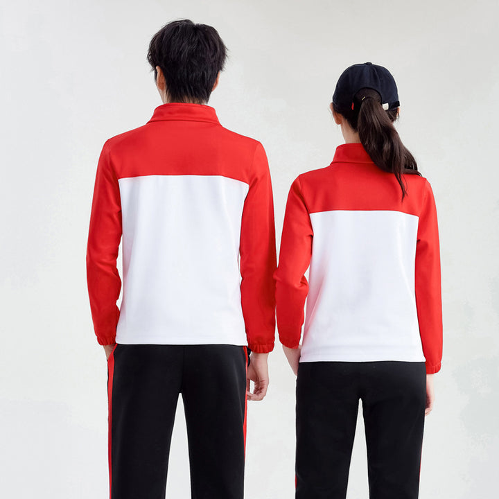 Unisex Performance-Trainingsanzug im Team-Look mit Stehkragen Drune
