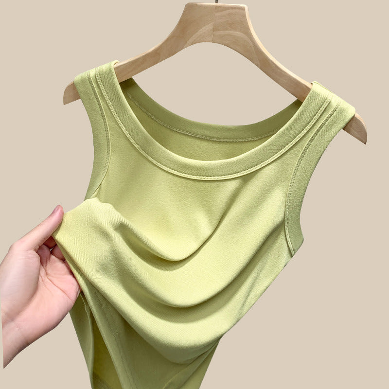 Damen Ärmelloses Basic-Top Aus Hochwertigem Material Drune