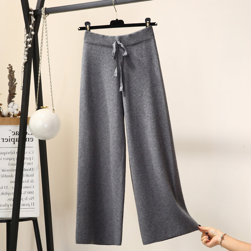 Damen Weite Strickhose Drune