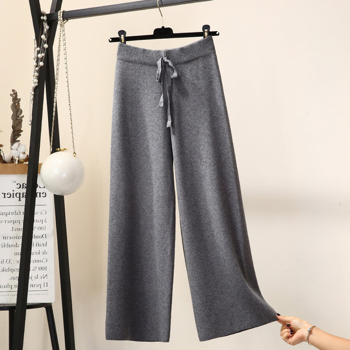 Damen Weite Strickhose Drune