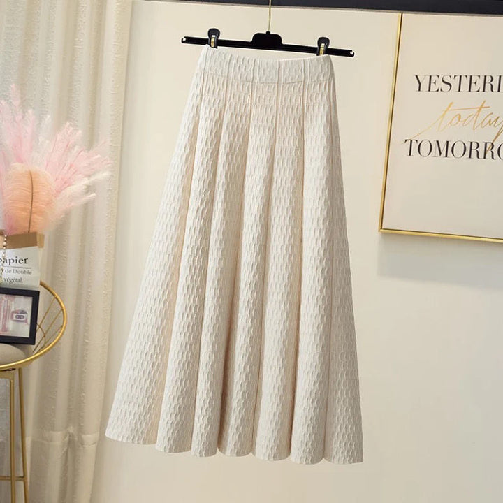 Damen Eleganter weit geschnittener Midirock Drune