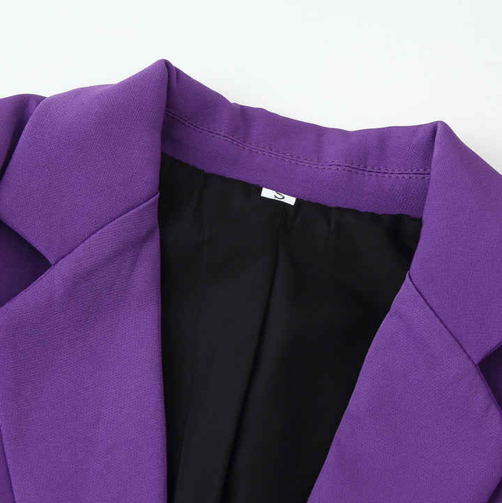 Damen Ein-Knopf Blazer mit Reverskragen und schlanker Silhouette Drune