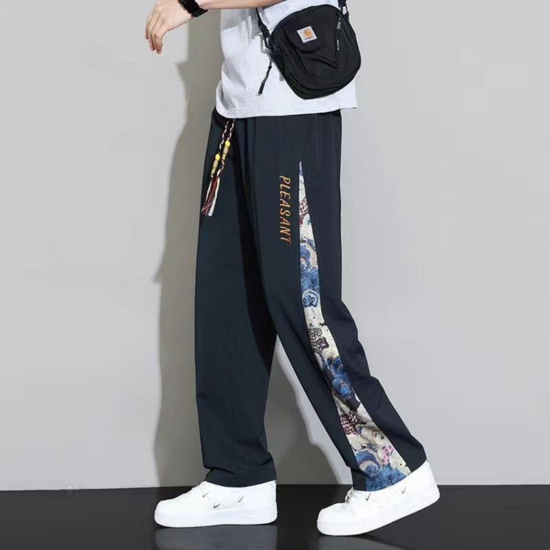 Herren Bequeme Freizeithose mit einzigartigem Seitendruck Drune