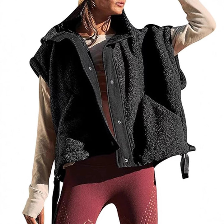 Damen weiche Teddy-Weste mit praktischem Schnitt Drune