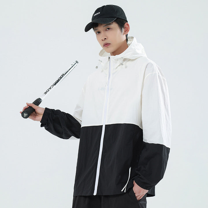 Herren Sportliche Windbreaker-Jacke Drune