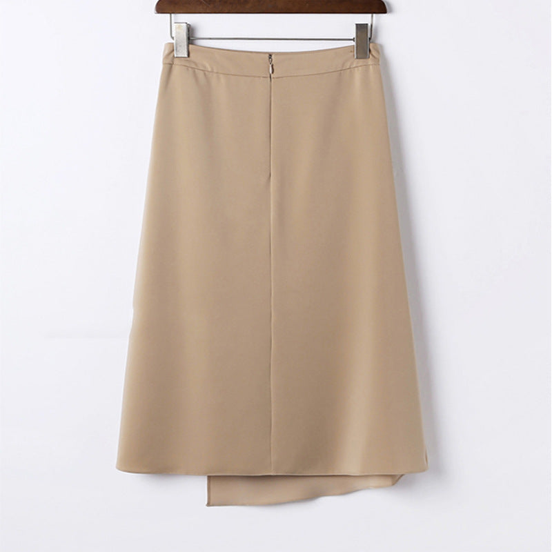 Damen Eleganter Wickelrock mit fließendem Design Drune