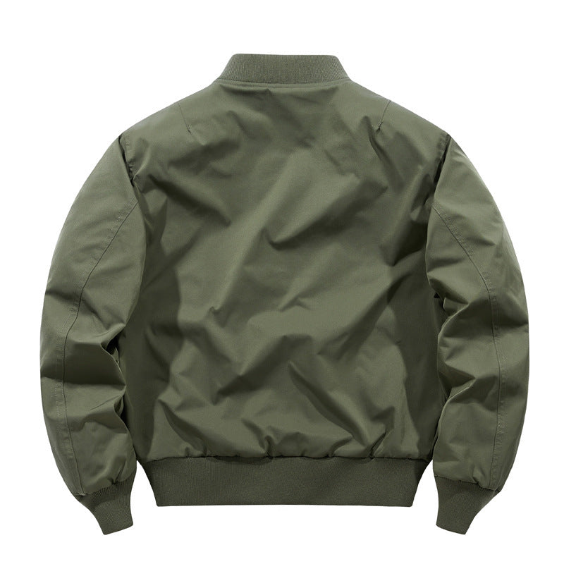 Herren Oversized Nylon‑Bomberjacke mit markanten Klappentaschen und Rippbündchen Drune