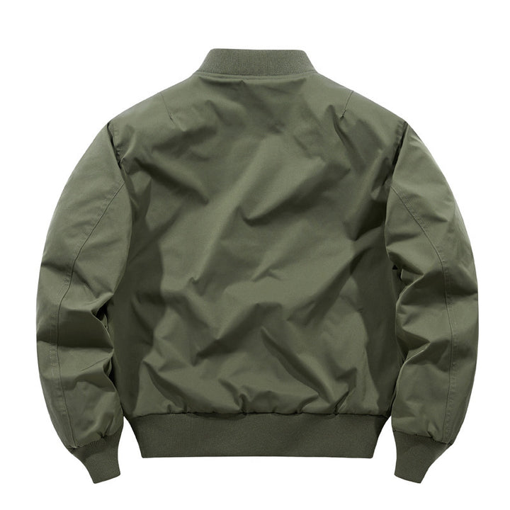 Herren Oversized Nylon‑Bomberjacke mit markanten Klappentaschen und Rippbündchen Drune