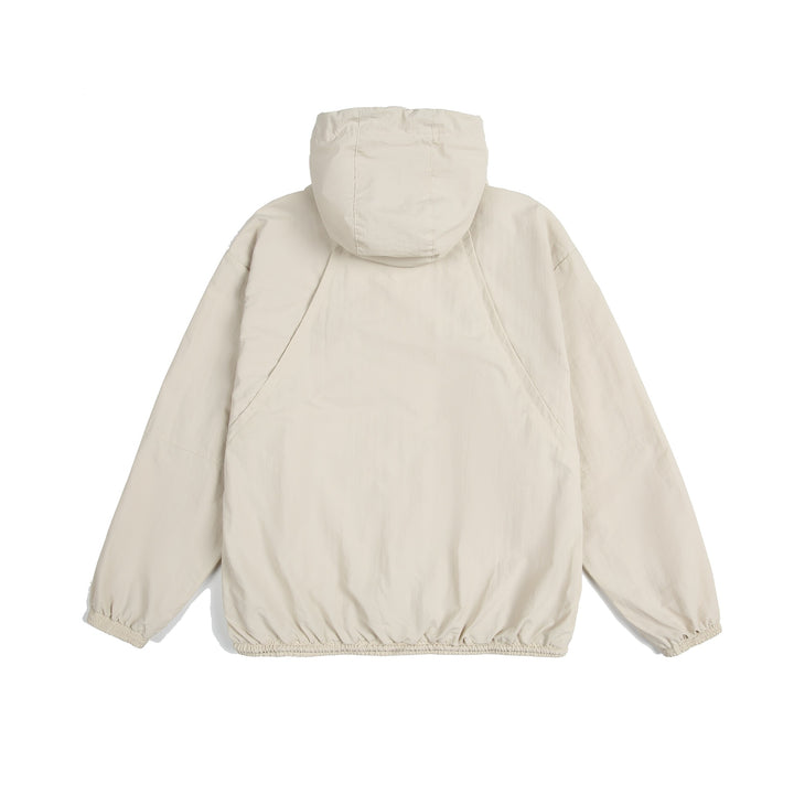 Unisex Leichte Kapuzenjacke im Oversize-Parka-Stil mit Tunnelzugbund Drune