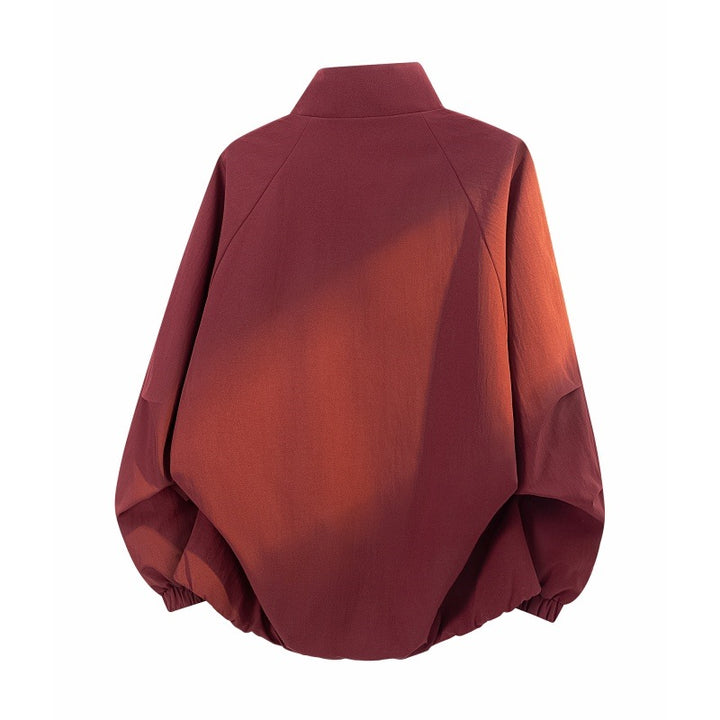 Damen Leichte Oversize Übergangsjacke mit Raglanärmeln, Reißverschluss und Kontrasteinsätzen Drune