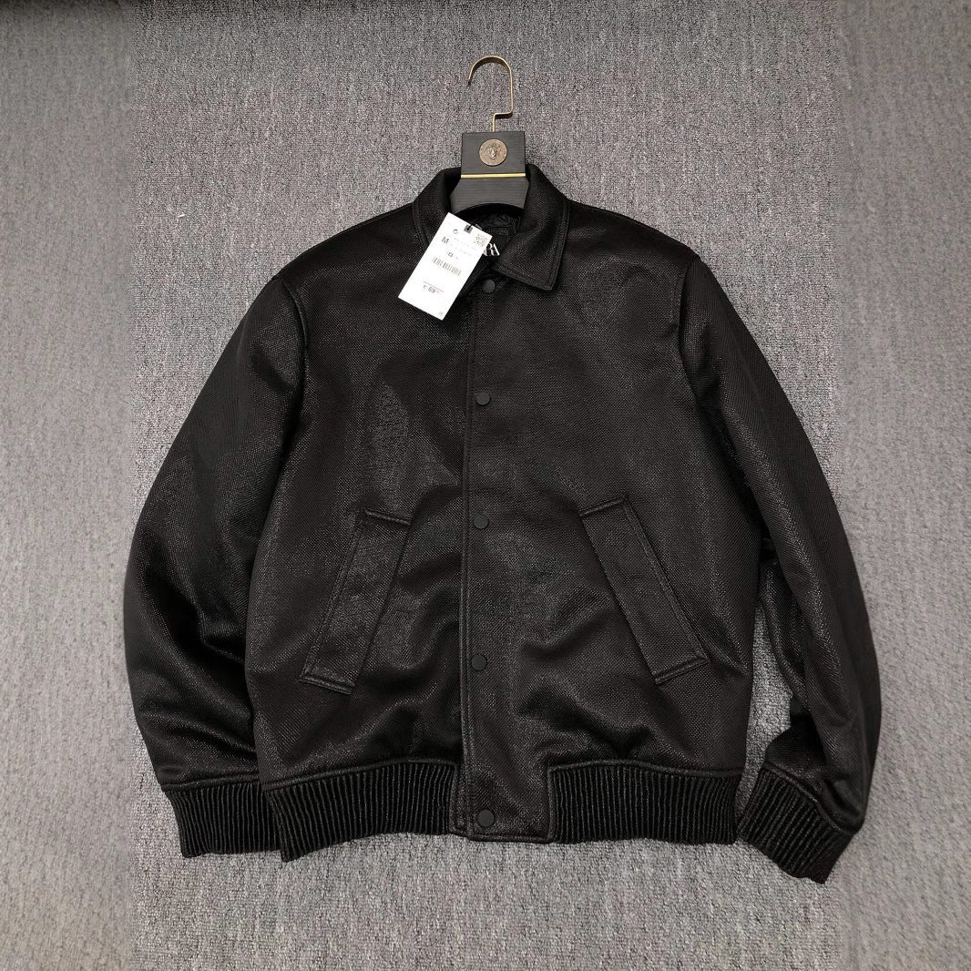 Herren Leichte Fieldjacke aus technischem Material mit aufgesetzten Pattentaschen und Stehkragen Drune