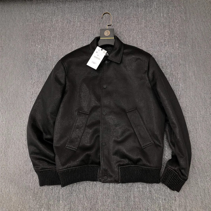 Herren Leichte Fieldjacke aus technischem Material mit aufgesetzten Pattentaschen und Stehkragen Drune
