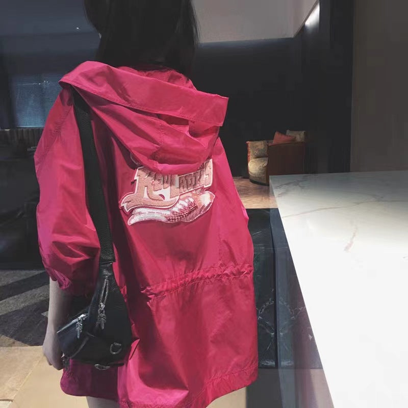 Damen Modische Übergangsjacke mit Kapuze und praktischen Taschen Drune