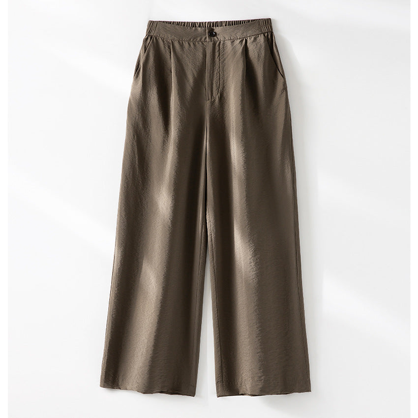 Damen Leichter Oversize-Blazer mit V-Ausschnitt, Ein-Knopf-Verschluss und gerafften Dreiviertelärmeln Drune