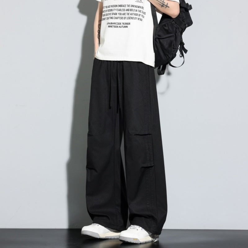 Damen Weite Lagen-Loungehose mit Cargo-Details & elastischem Tunnelzug Drune