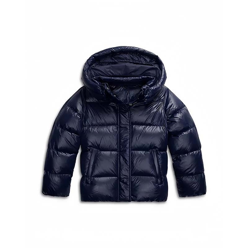 Damen Gesteppte Steppjacke mit Kapuze, Boxy-Schnitt und wasserabweisender Hülle Drune