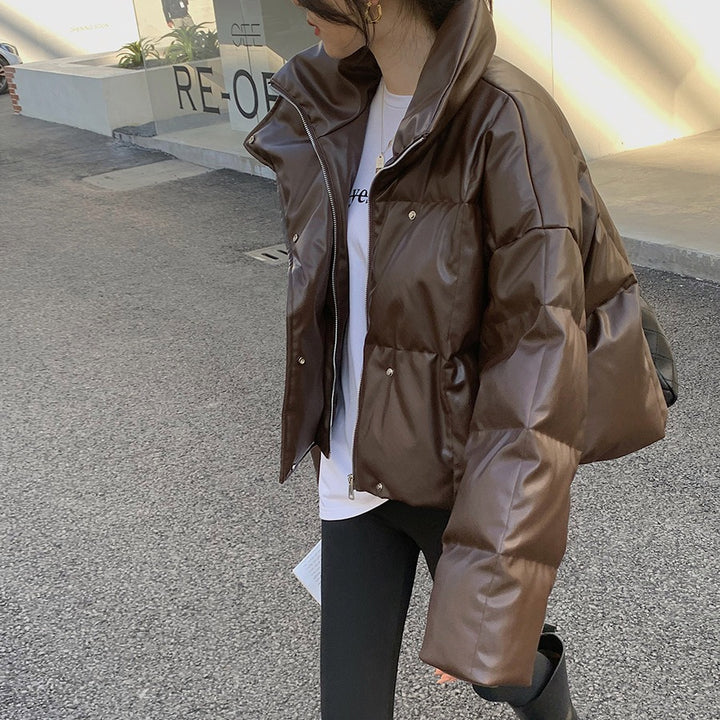 Damen Modische cropped Daunenjacke Drune