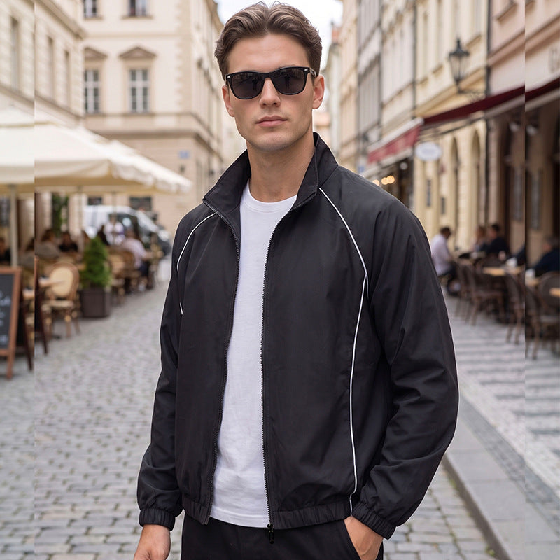 Herren Sportliche Windjacke mit reflektierenden Details Drune