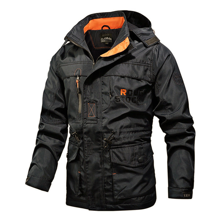 Herren Funktions-Fieldjacke mit Kapuze und wasserabweisender Beschichtung Drune