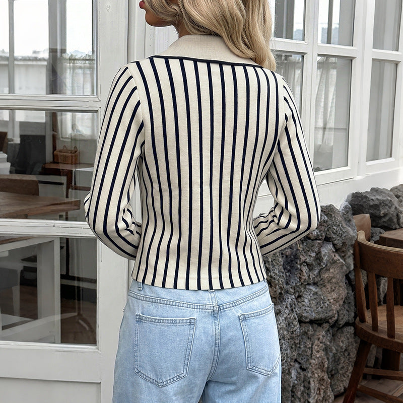 Damen Kastenförmiger Strickpullover Drune