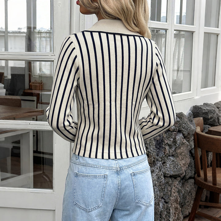 Damen Kastenförmiger Strickpullover Drune