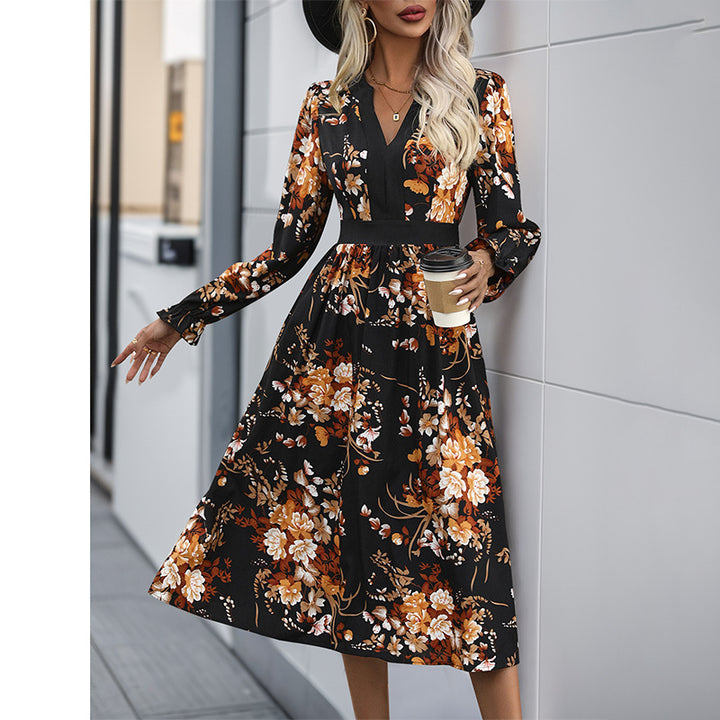Damen Midi-Kleid im floralen Design Drune