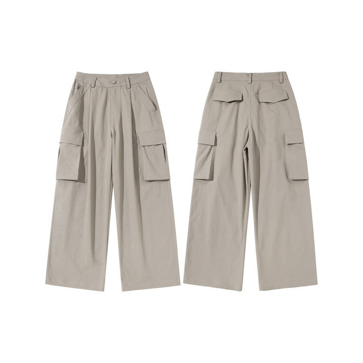 Damen Cropped-Cargo-Culotte mit hoher Leibhöhe und aufgesetzten Klappentaschen Drune