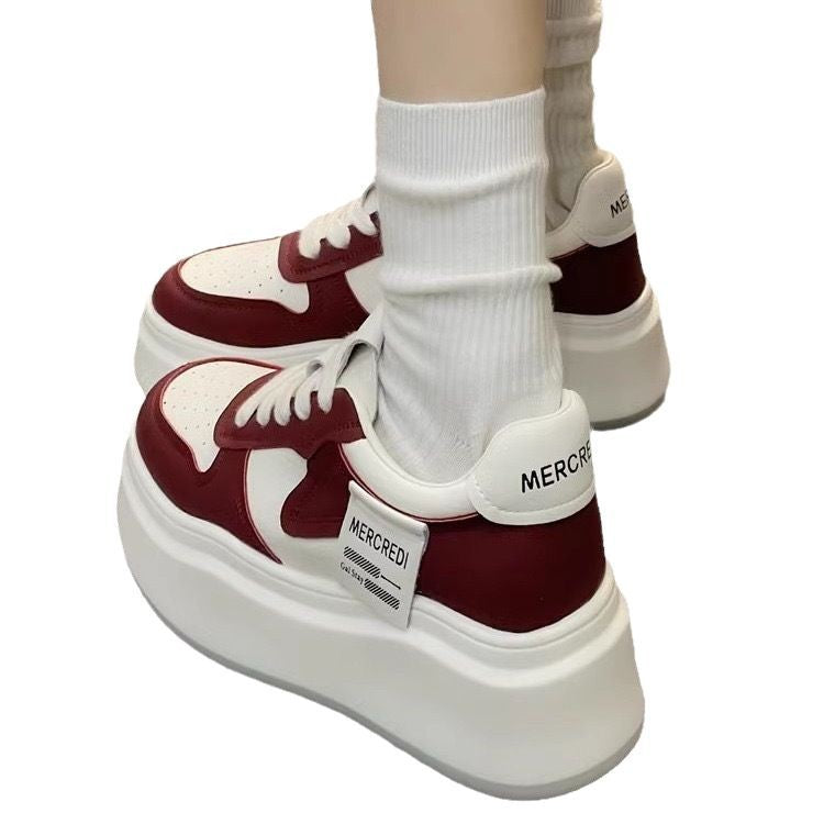 Damen Plateau-Sneaker mit luftiger Mesh-Oberfläche und komfortabler Dämpfung Drune